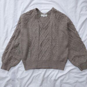 Beute Cable Knit Sweater Gray